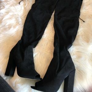Over the knee thigh boot..